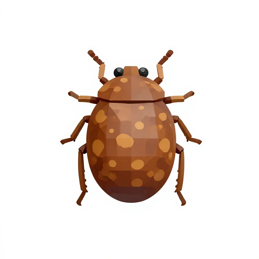 Brown soft scale isolated on a white background