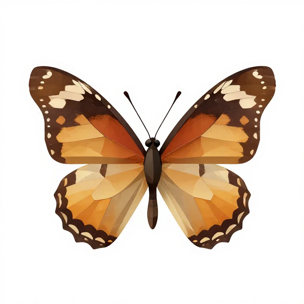 Butterfly isolated on a white background