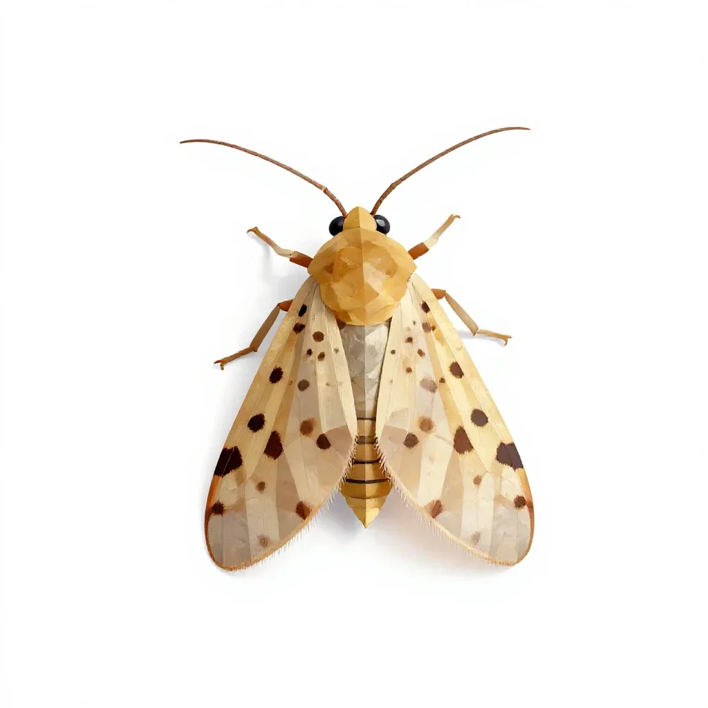 Caddis fly isolated on a white background