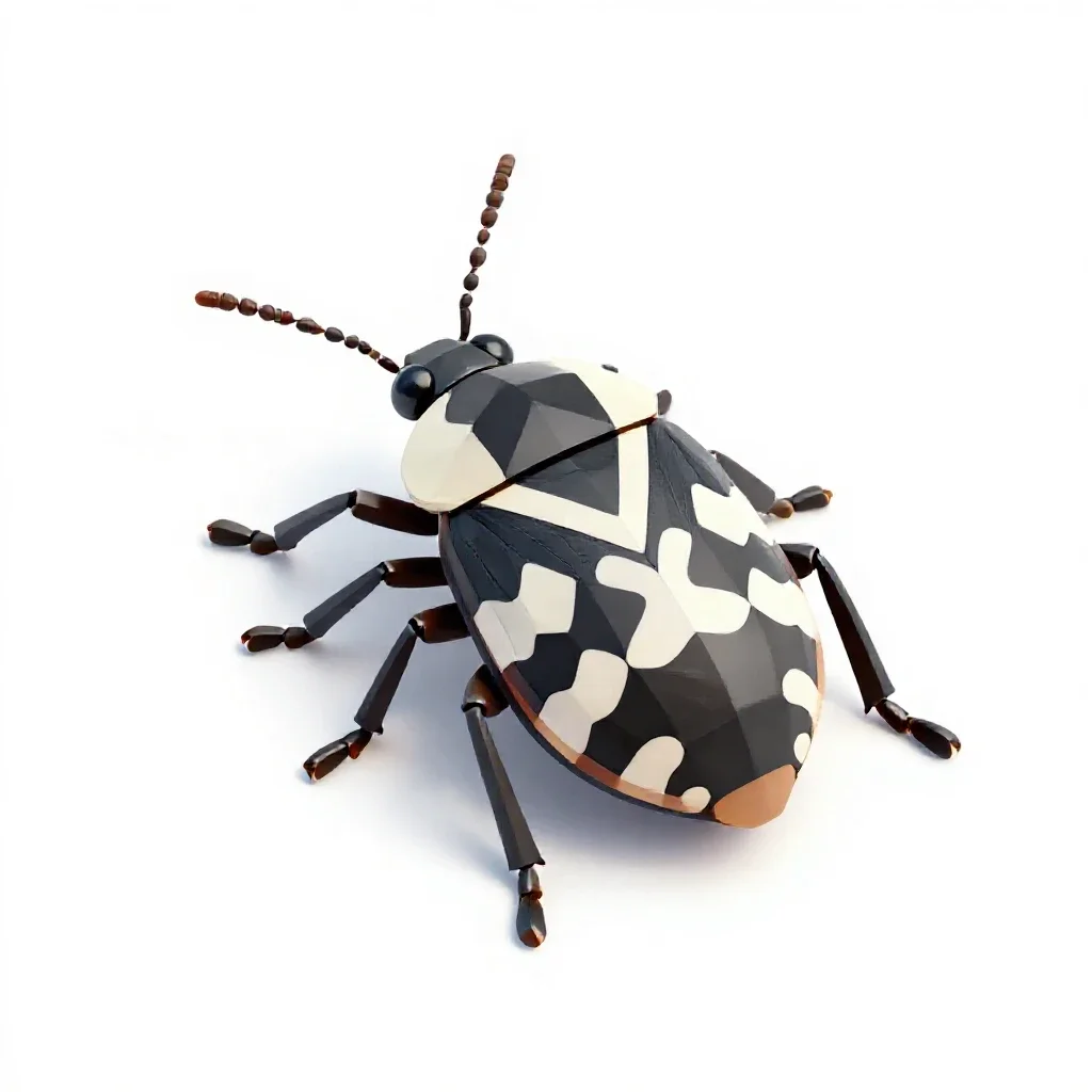 Chinch bug isolated on a white background