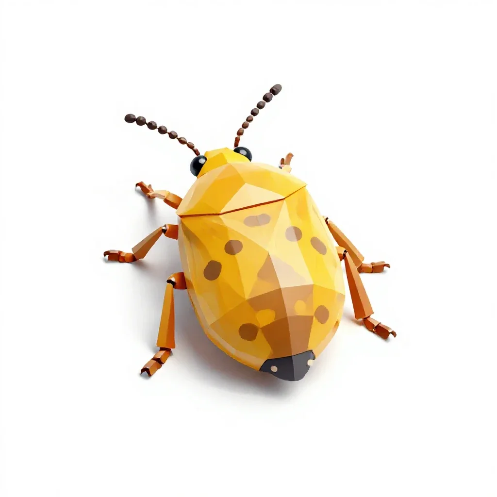 Citrophilous mealybug isolated on a white background