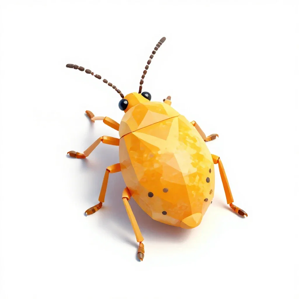 Citrus mealybug isolated on a white background
