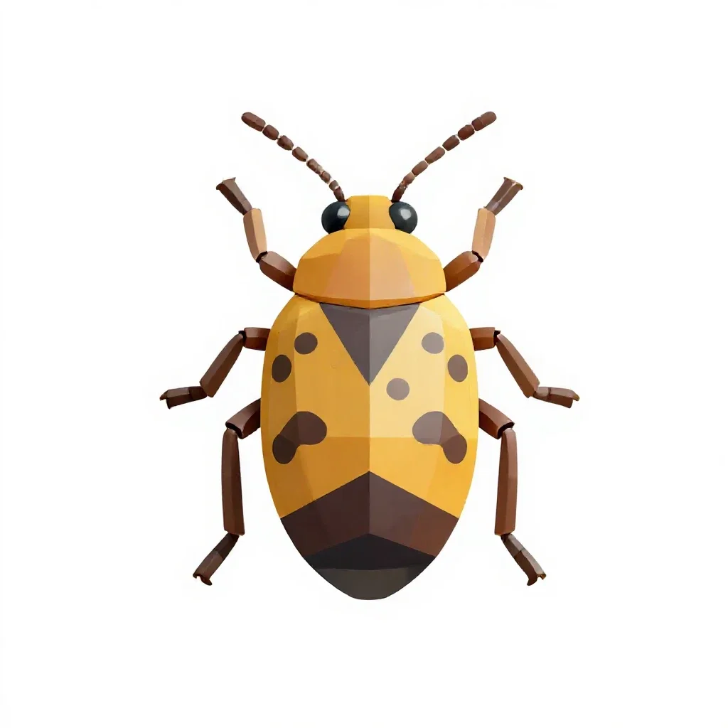 Coccid insect isolated on a white background