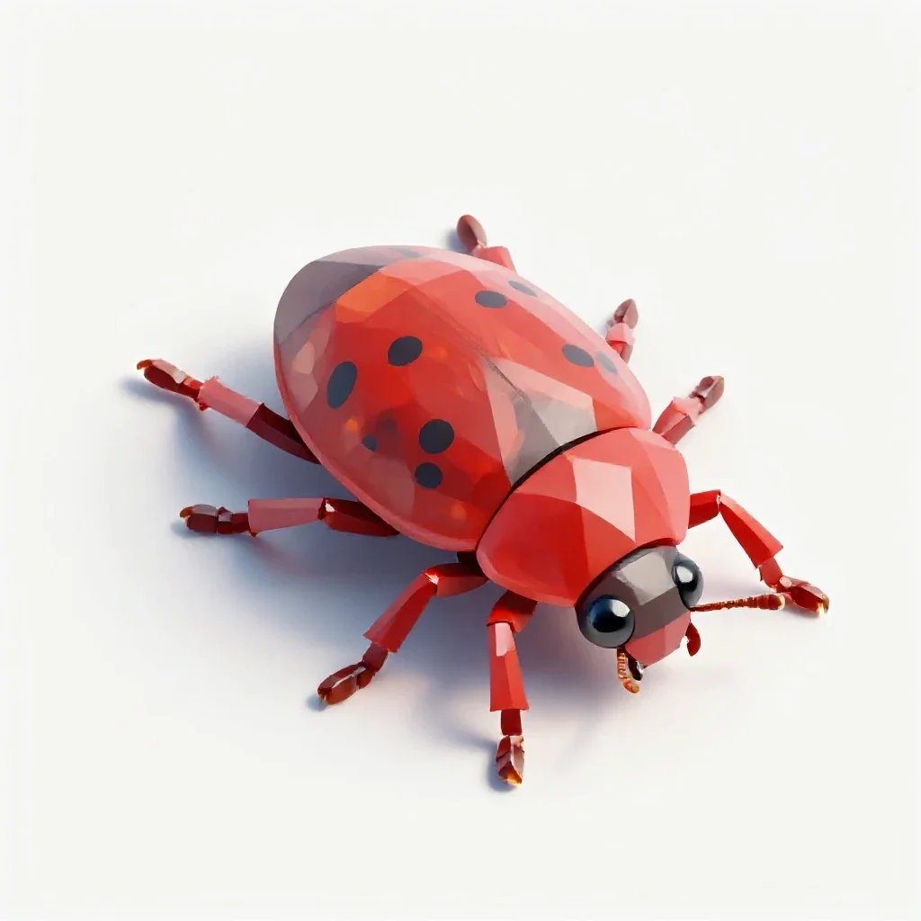 Cochineal insect isolated on a white background