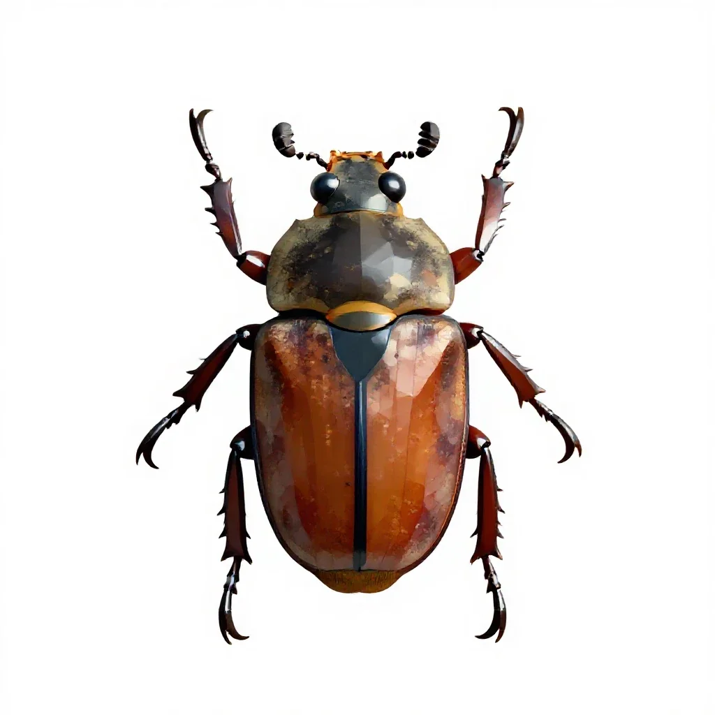 Cockchafer isolated on a white background