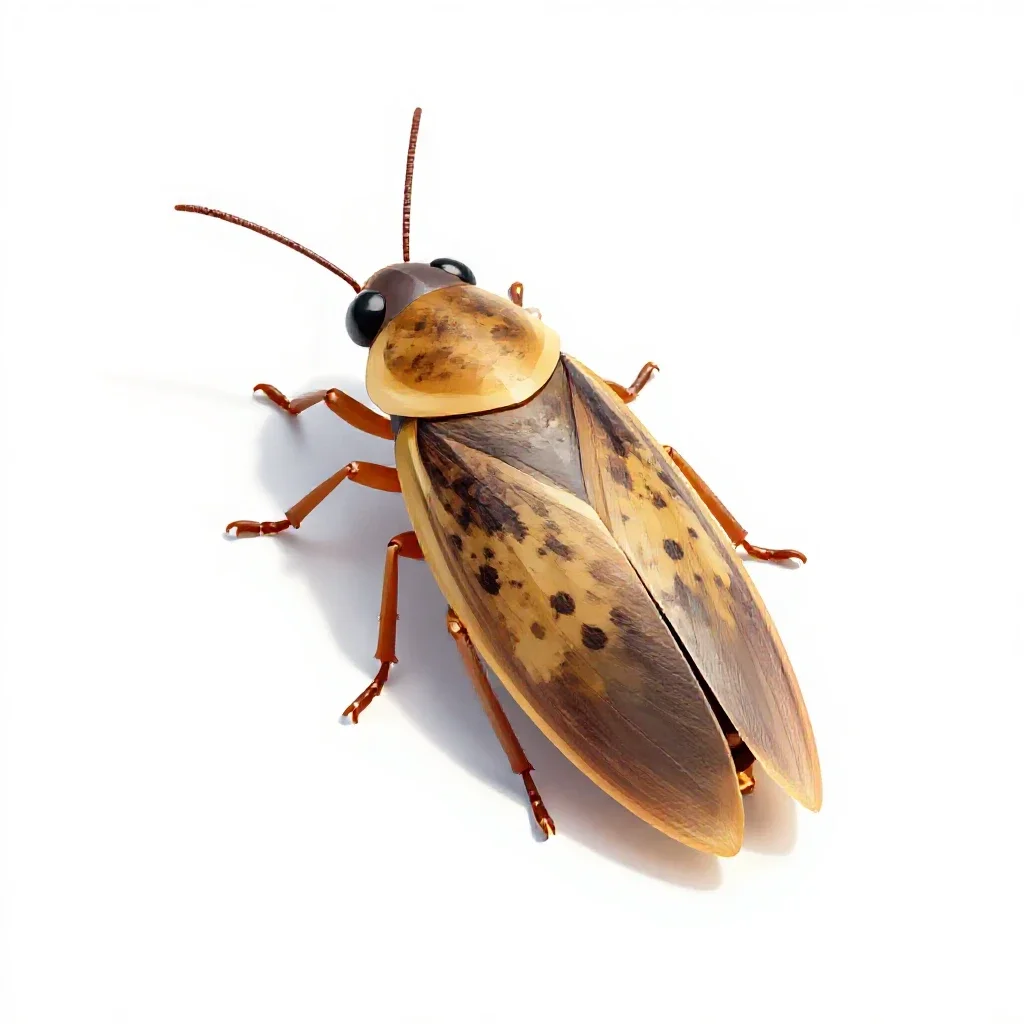 Common booklouse isolated on a white background