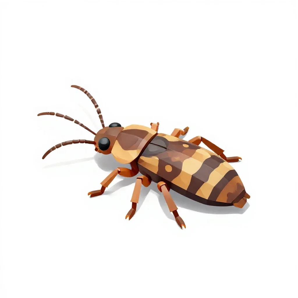 Common European earwig isolated on a white background