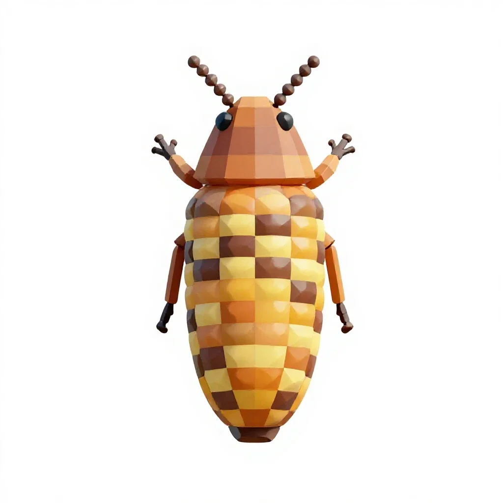 Corn borer isolated on a white background