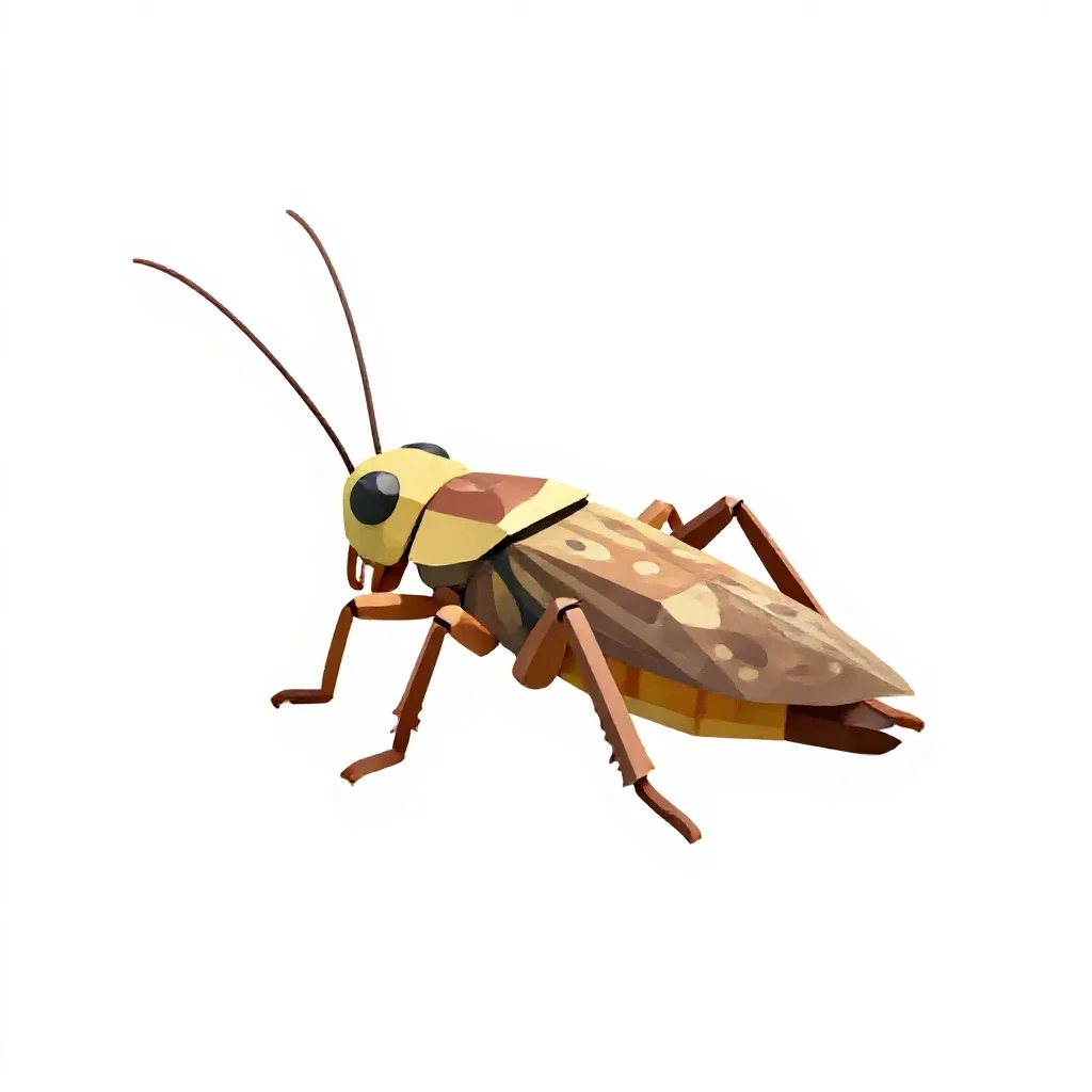 Cricket isolated on a white background