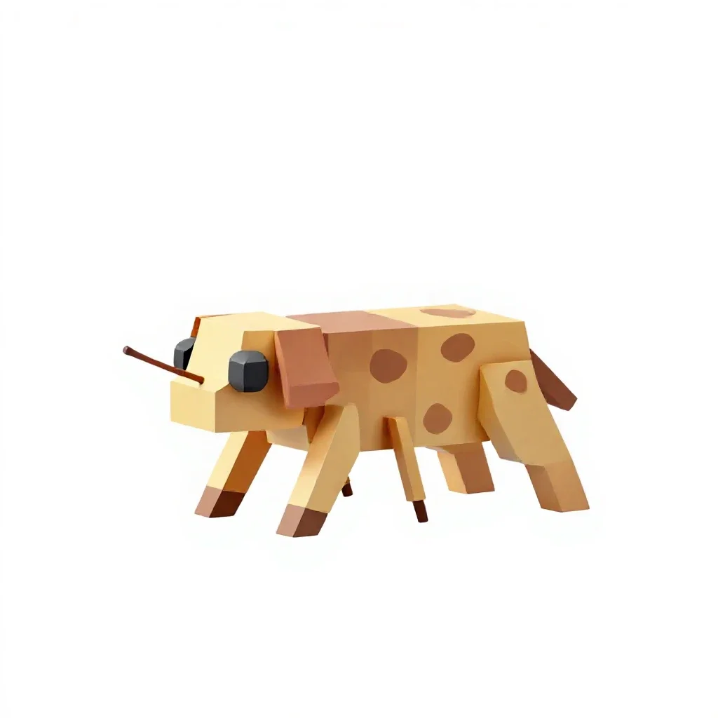 Dog flea isolated on a white background