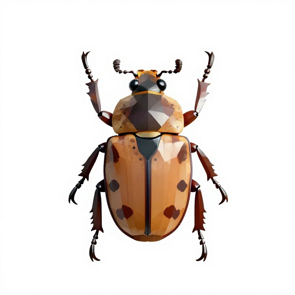 Dorbeetle isolated on a white background
