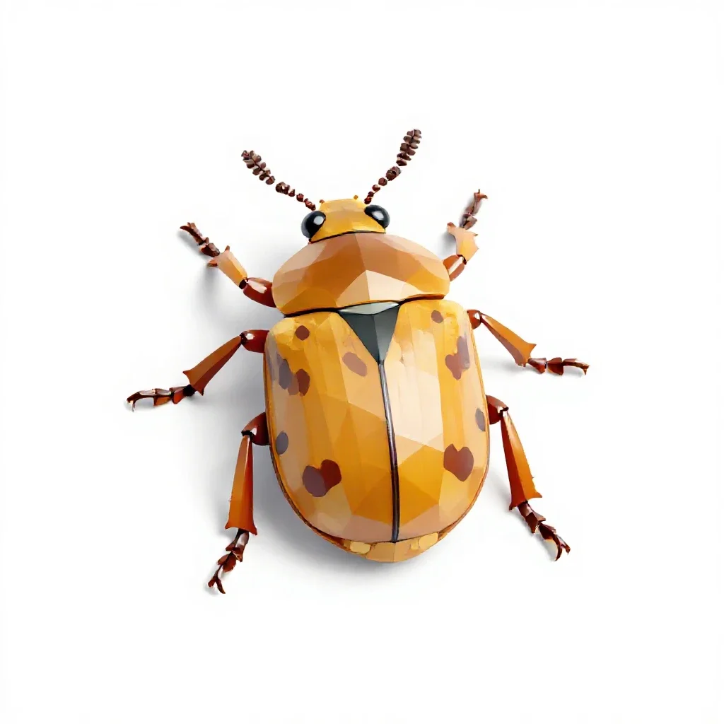 Flea beetle isolated on a white background