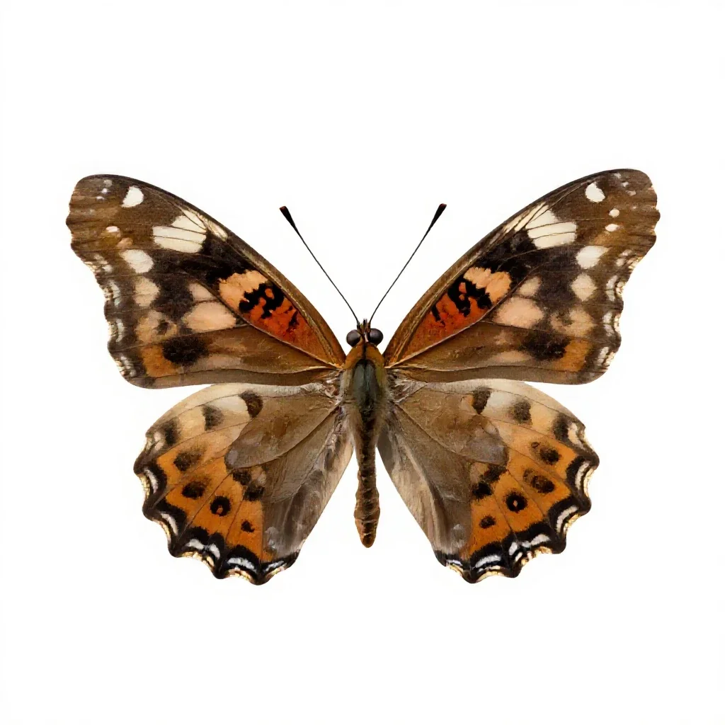 Fritillary isolated on a white background