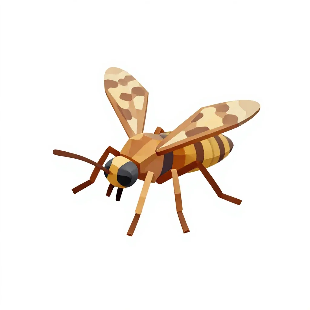 Fungus gnat isolated on a white background