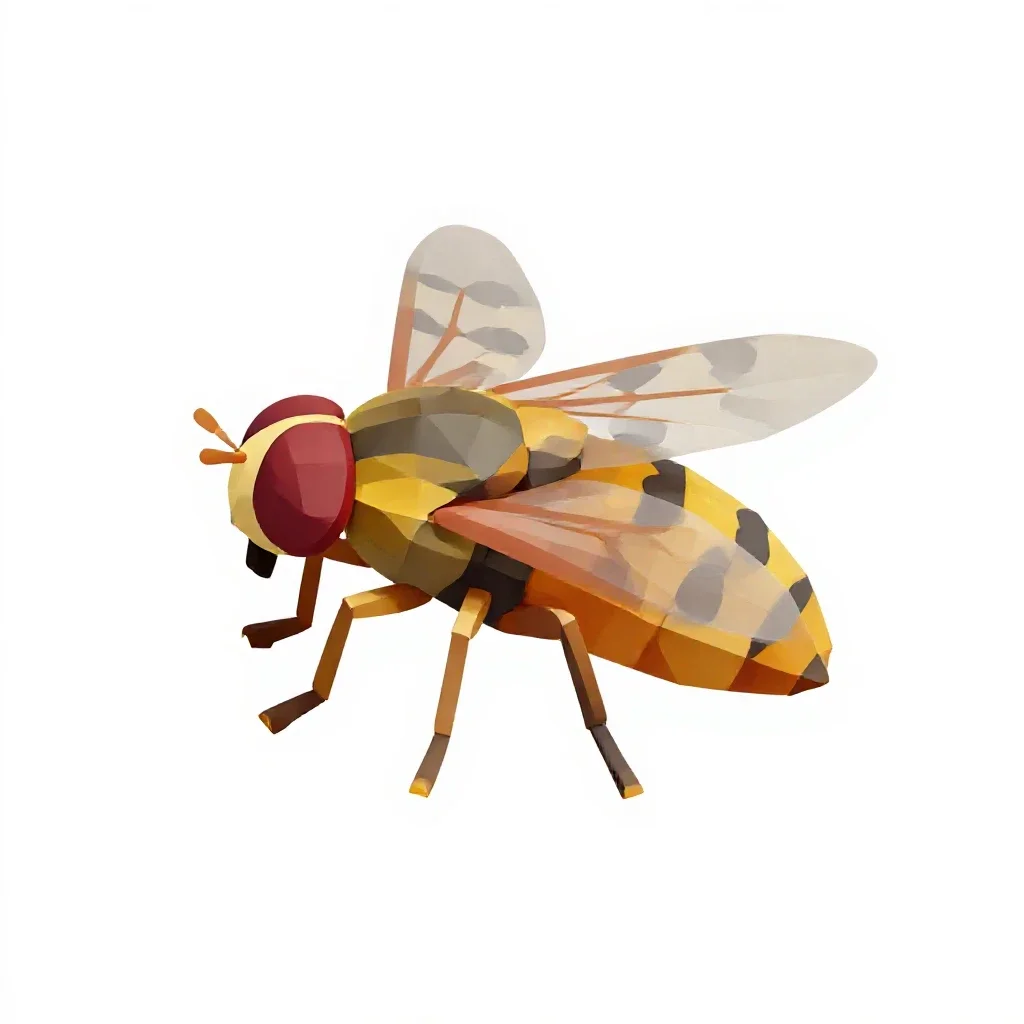 Gadfly isolated on a white background