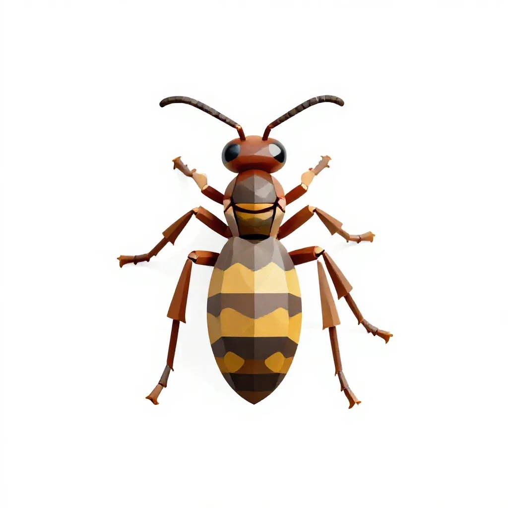 Gall wasp isolated on a white background