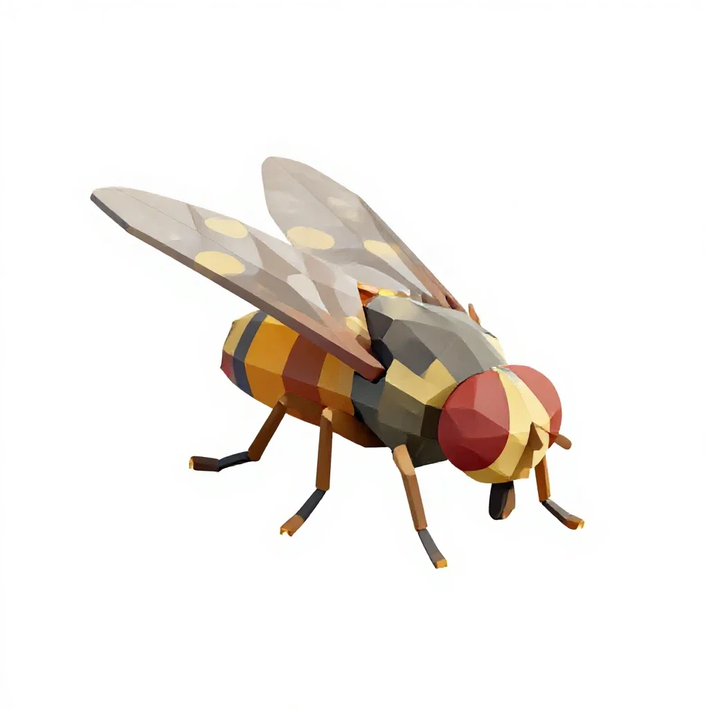 Gallfly isolated on a white background