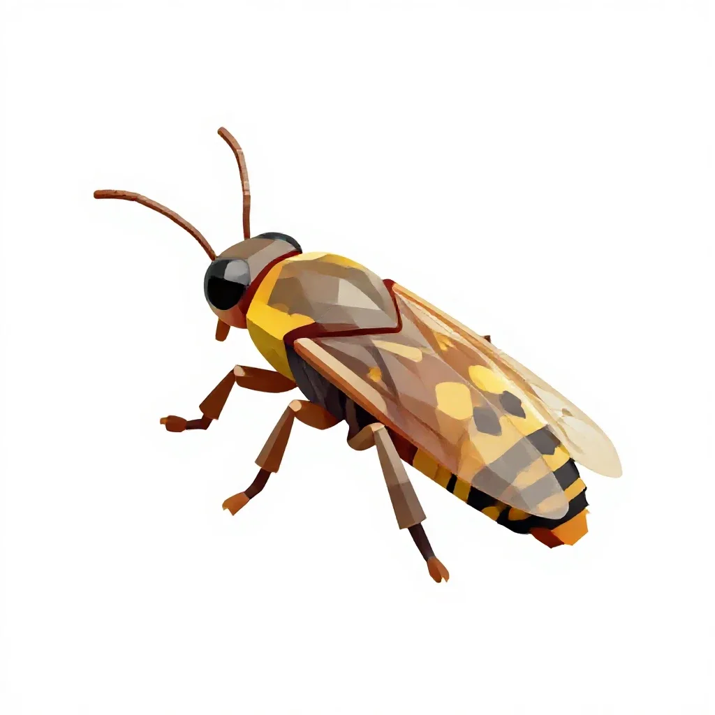 Gnat isolated on a white background