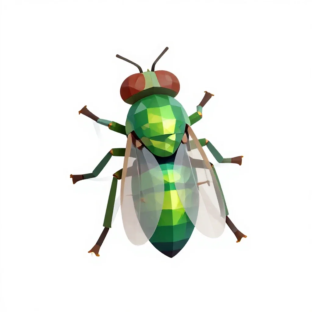 Greenbottle isolated on a white background