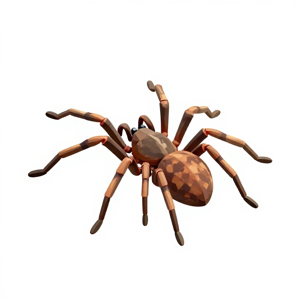Harvestman isolated on a white background
