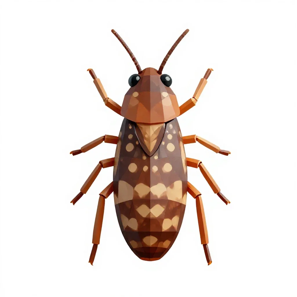 Head louse isolated on a white background