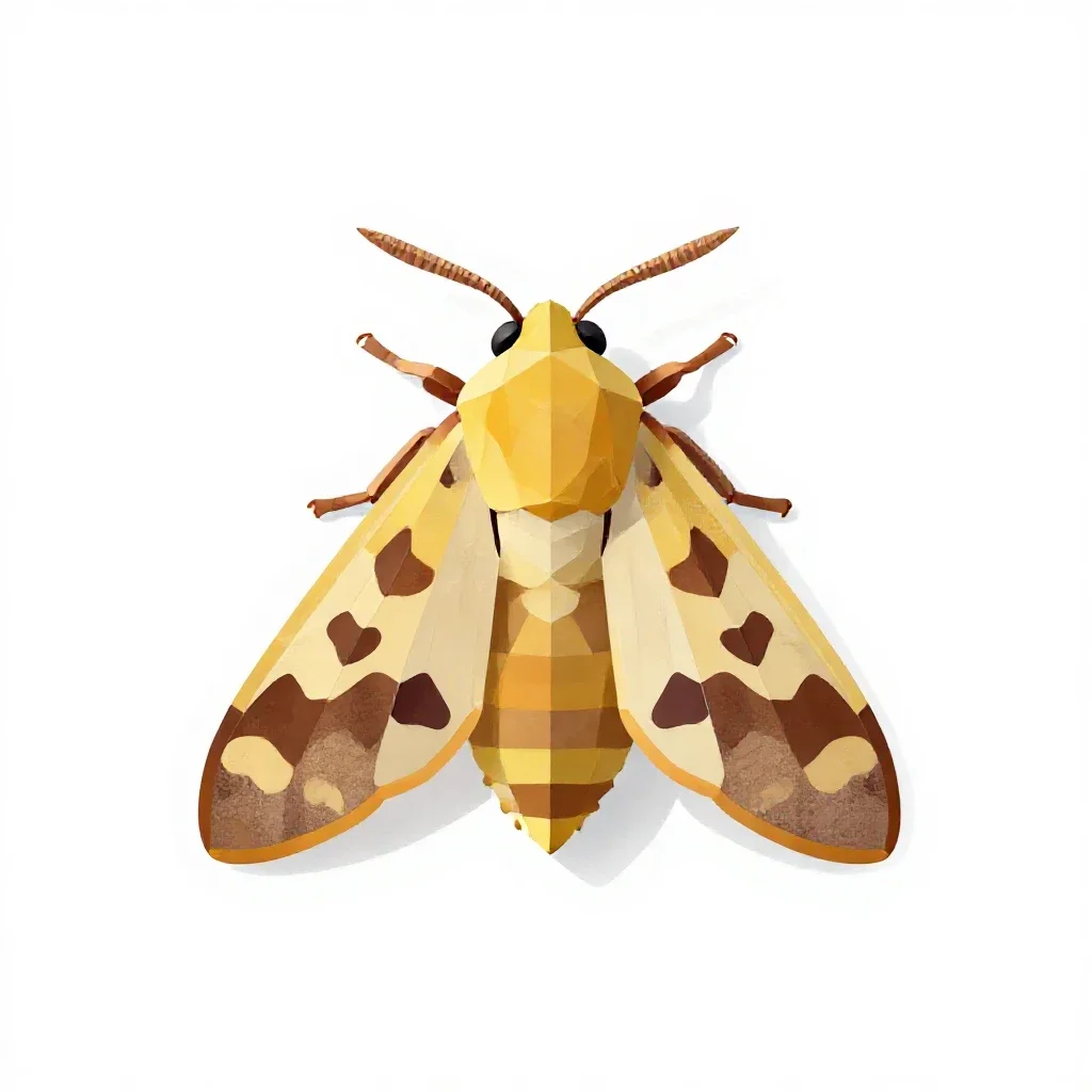 Heliothis moth isolated on a white background