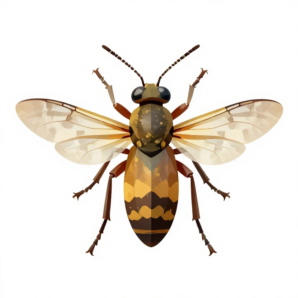 Homopterous insect isolated on a white background