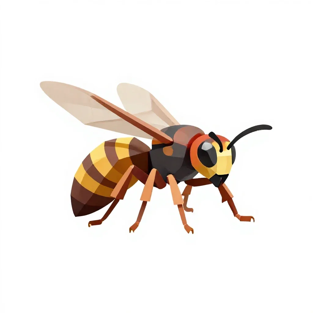 Hornet isolated on a white background