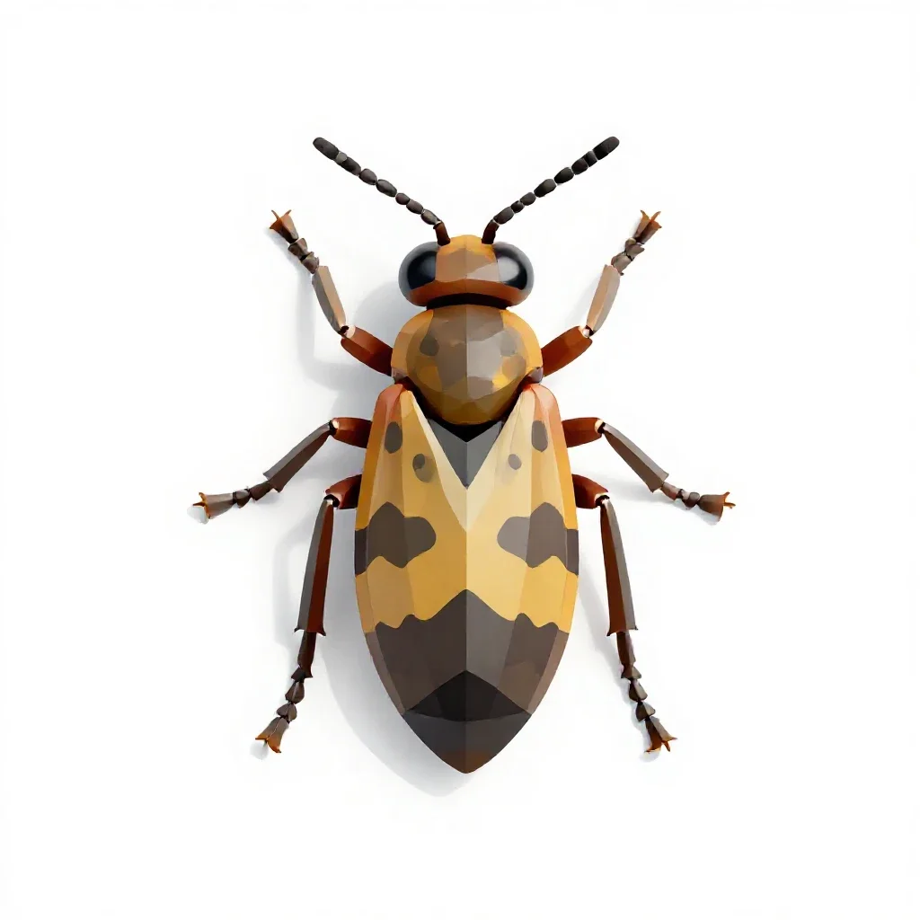 Hymenopterous insect isolated on a white background
