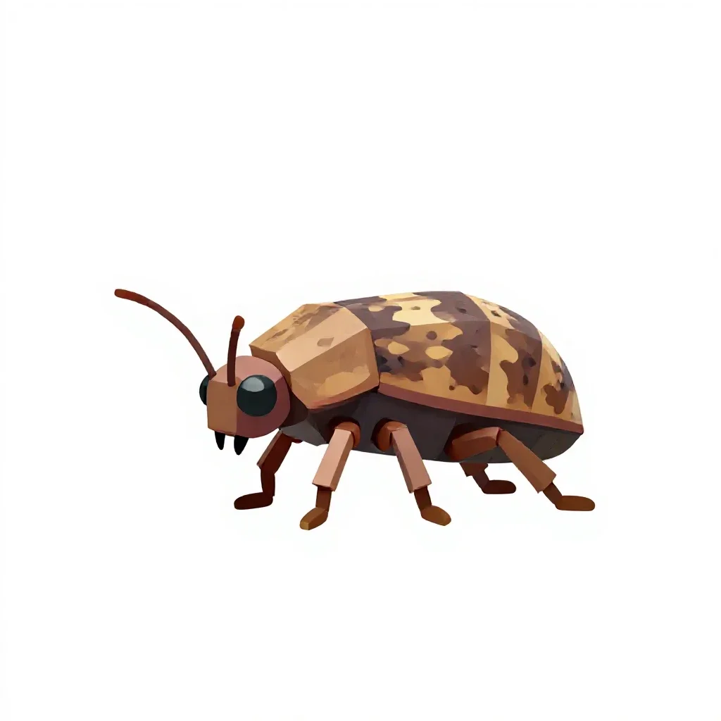 Jumping bristletail isolated on a white background