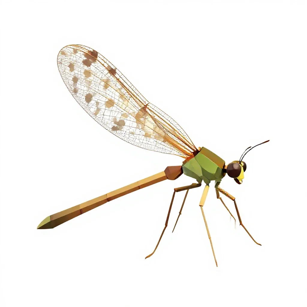 Lacewing isolated on a white background