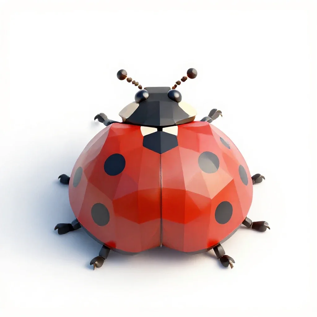 Ladybug isolated on a white background