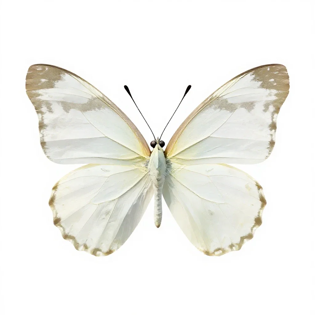 Large white isolated on a white background