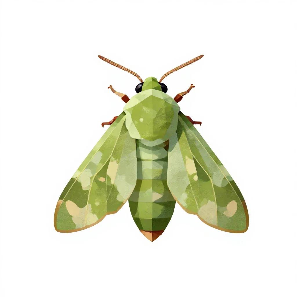 Leaf roller isolated on a white background