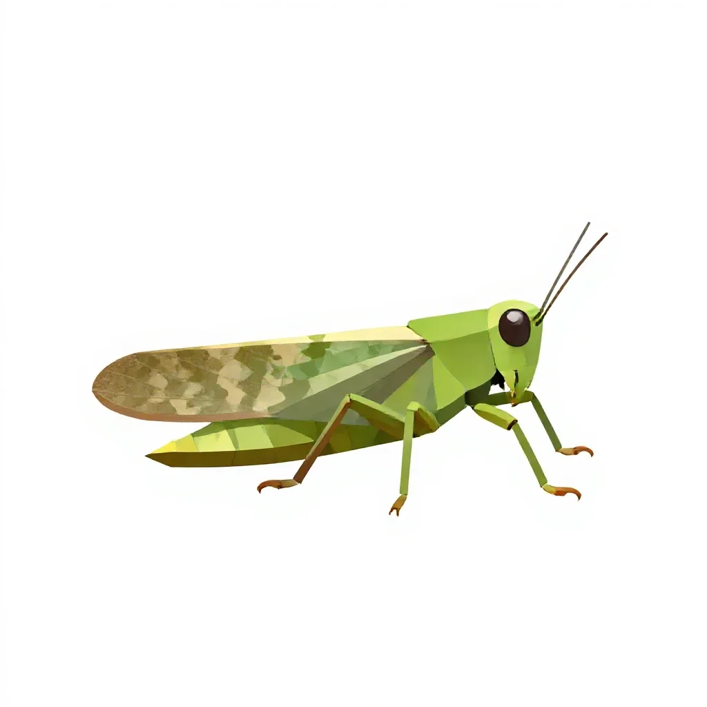 Leafhopper isolated on a white background
