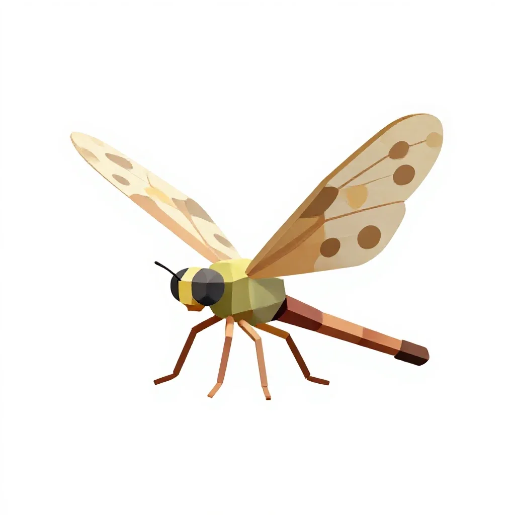 Mayfly isolated on a white background