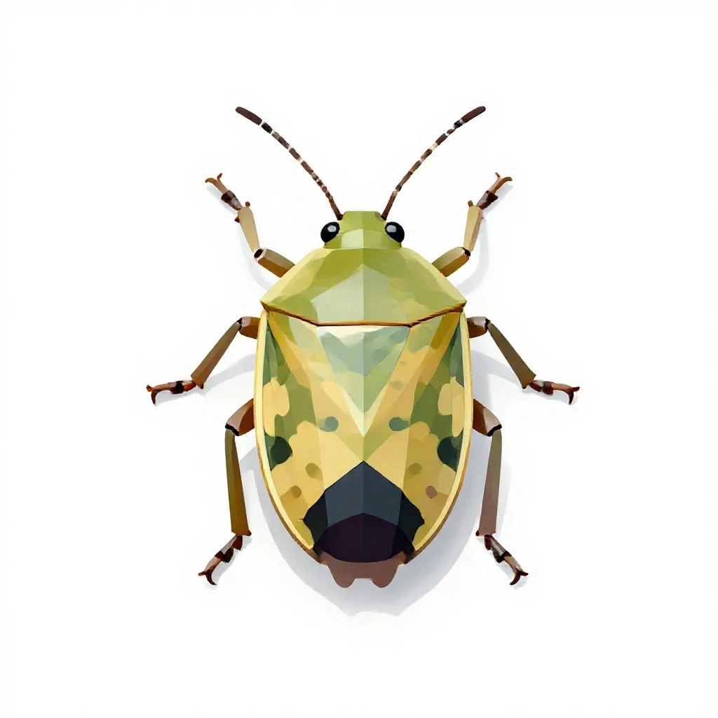 Mirid bug isolated on a white background