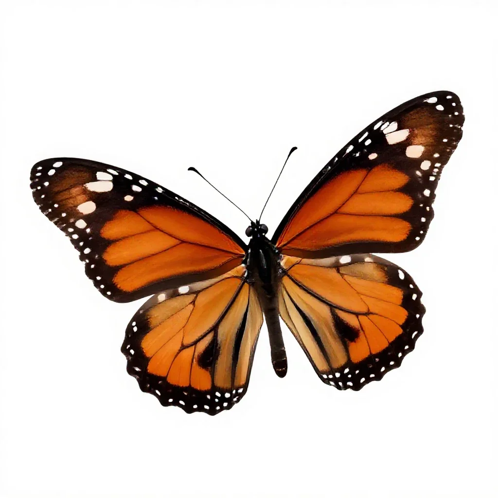 Monarch isolated on a white background