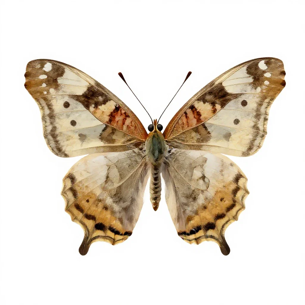 Mourning cloak isolated on a white background