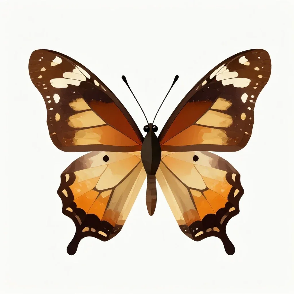 Painted beauty isolated on a white background