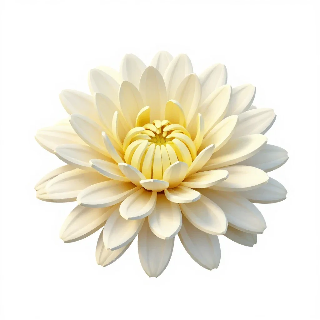 Pale chrysanthemum aphid isolated on a white background
