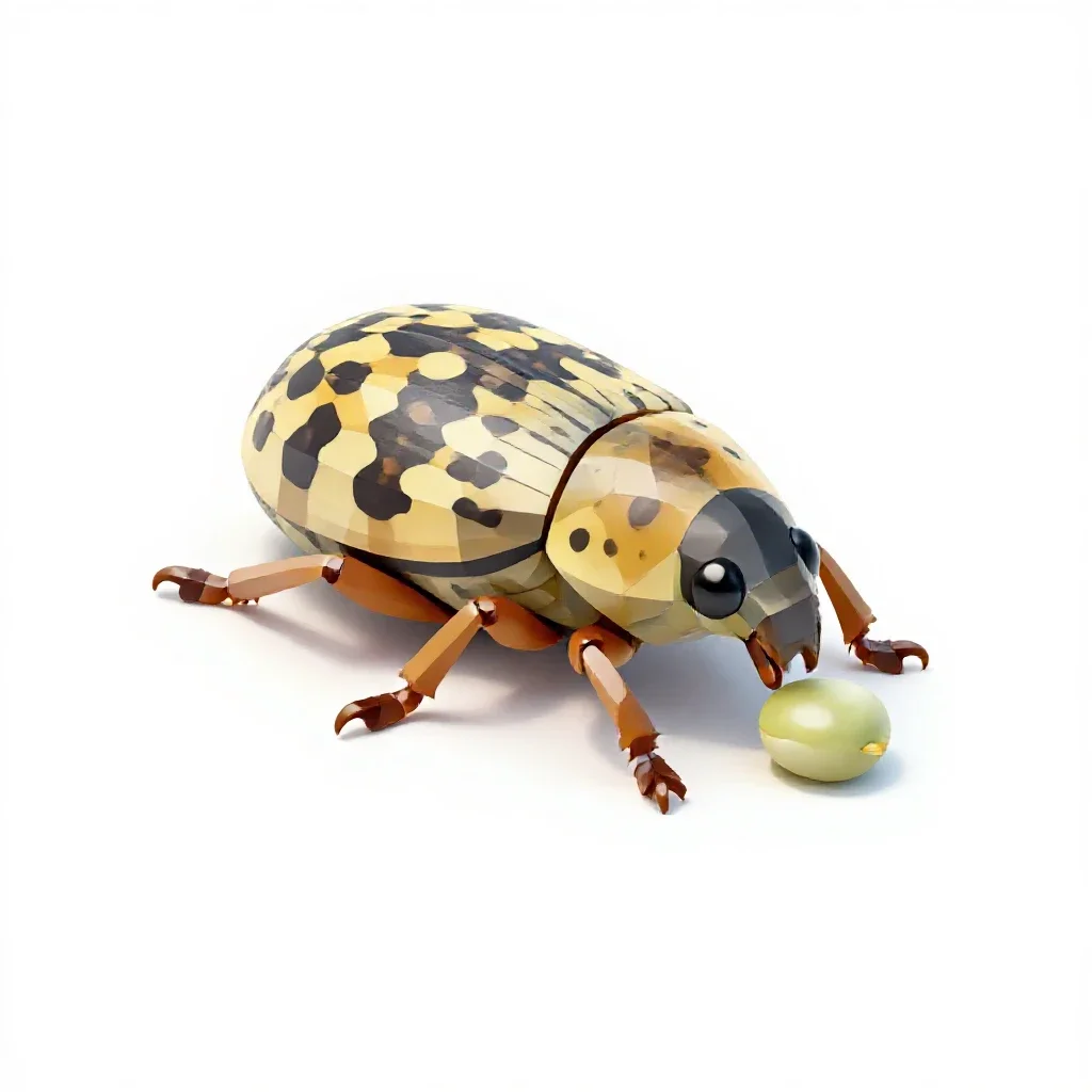 Pea weevil isolated on a white background