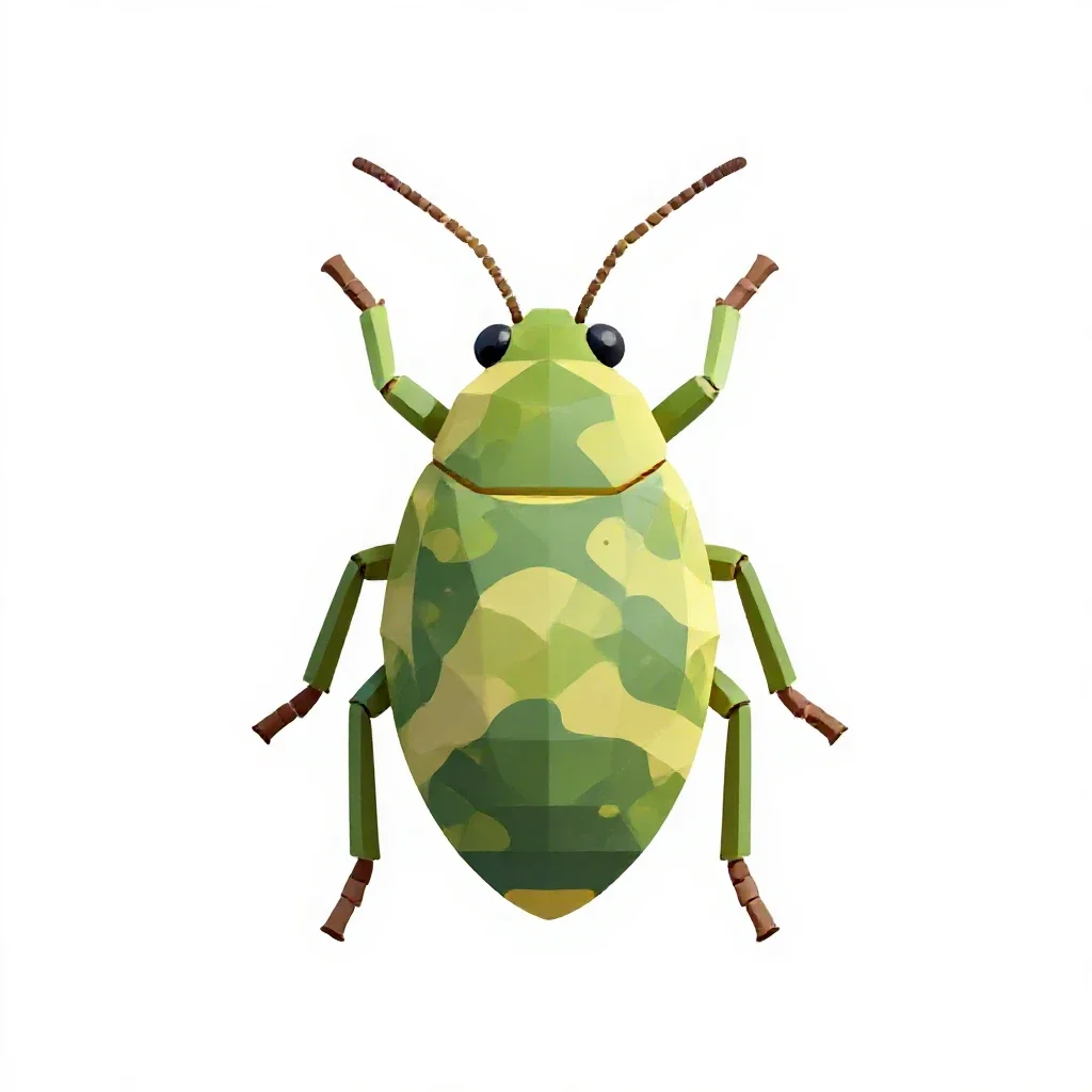 Pine leaf aphid isolated on a white background