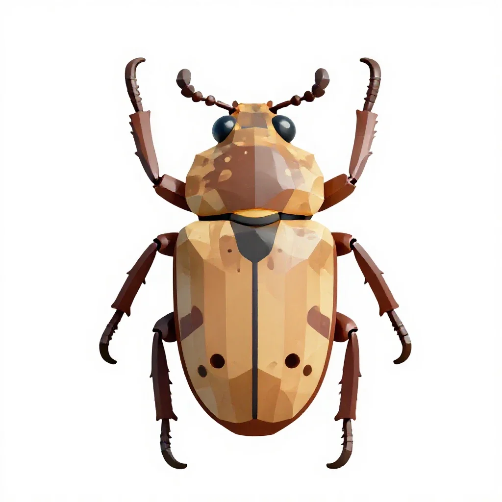 Pine sawyer isolated on a white background