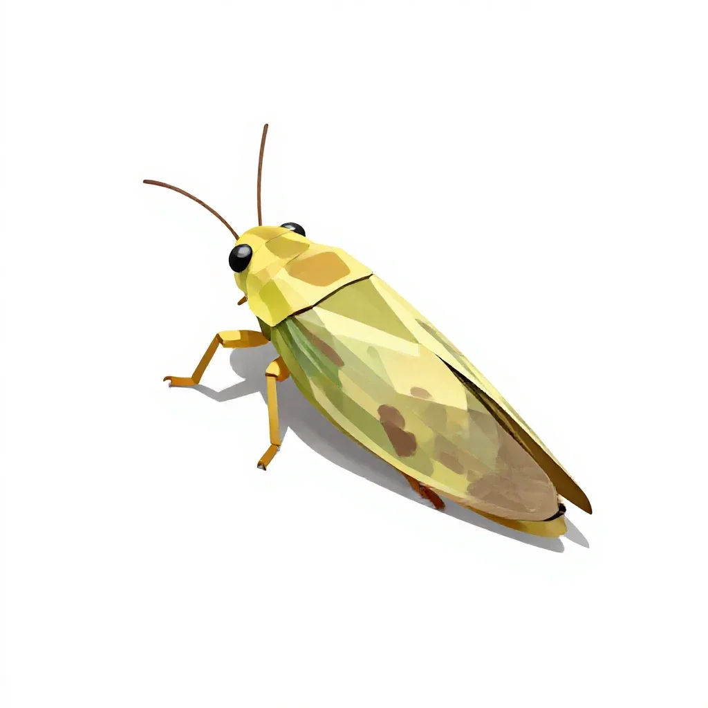 Plant hopper isolated on a white background