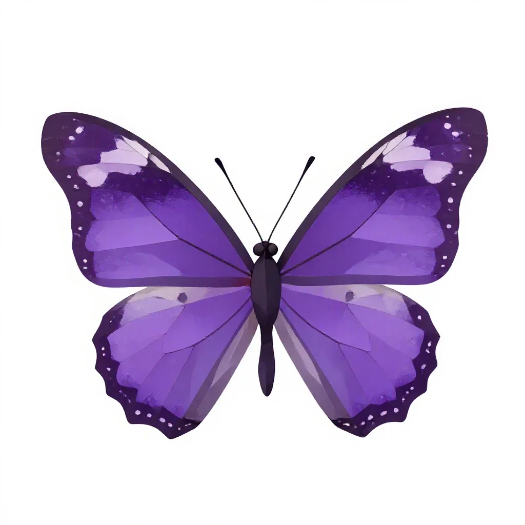 Purple emperor isolated on a white background