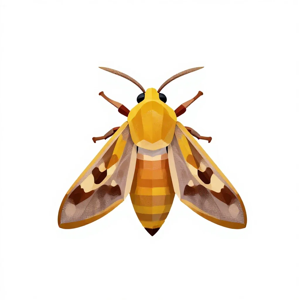 Pyralid isolated on a white background
