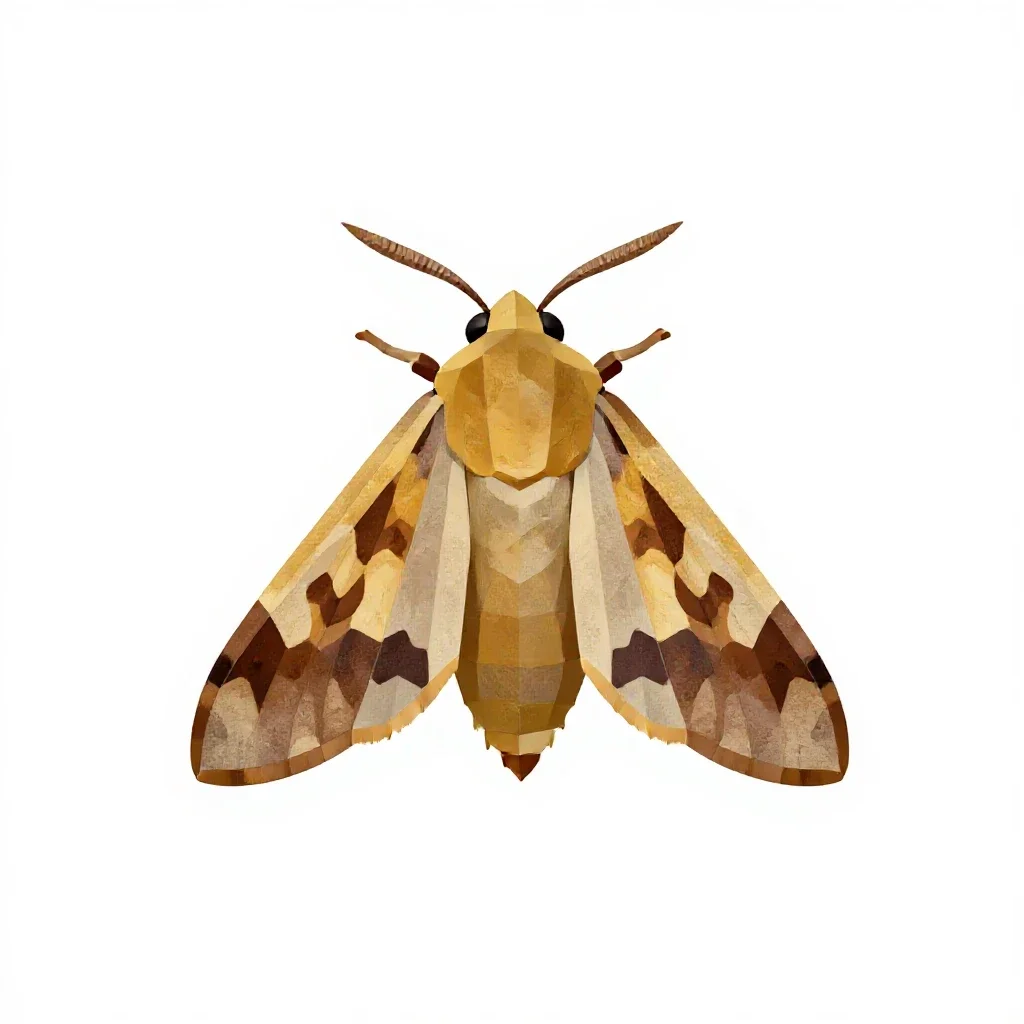 Raisin moth isolated on a white background