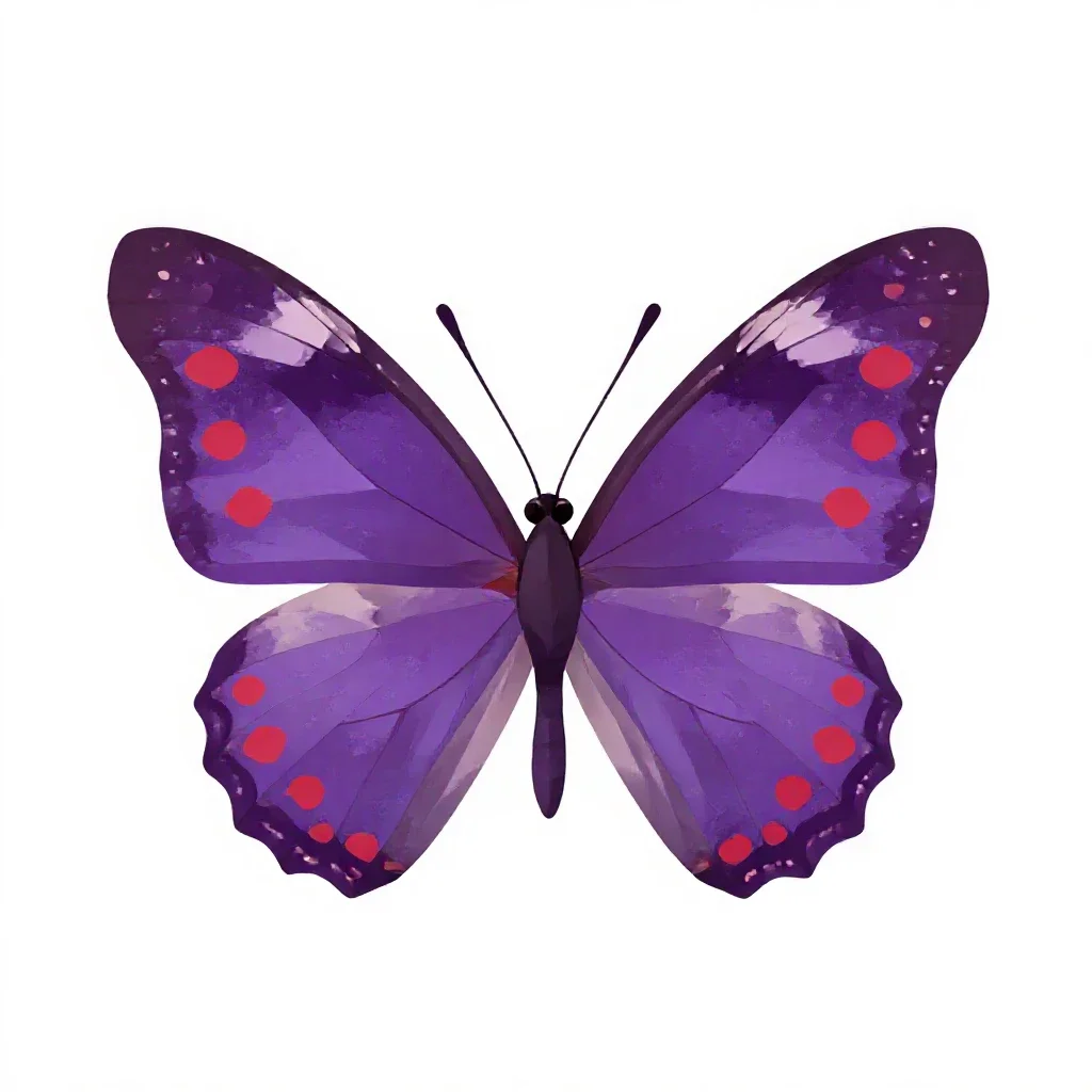 Red-spotted purple isolated on a white background