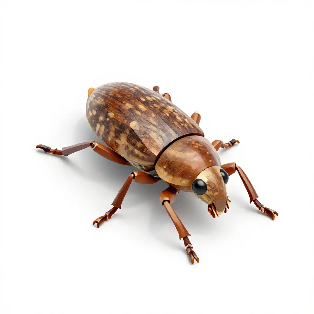 Rice weevil isolated on a white background